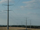 345-kilovolt, double-circuit on single poles